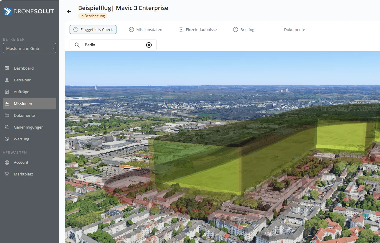 Dronesolut Software – Missionen planen & durchführen